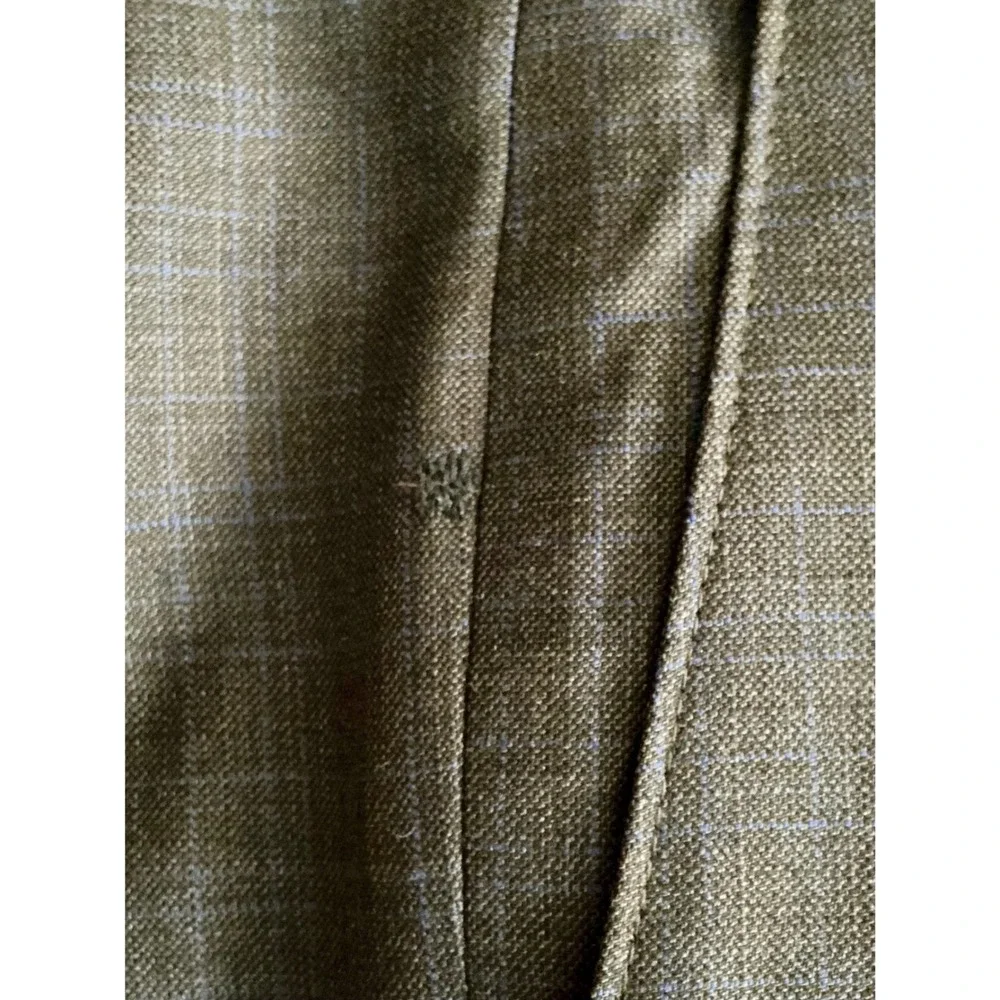 Murano‎ Collezion Slim Fit Men's Grey/Brown Wool Suit 44L Jacket 38W Pants Work